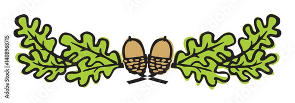 Fototapeta eichenlaub150425a