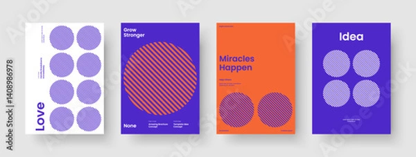 Fototapeta Geometric Book Cover Layout. Abstract Brochure Design. Modern Business Presentation Template. Banner. Flyer. Poster. Report. Background. Newsletter. Journal. Catalog. Magazine. Brand Identity