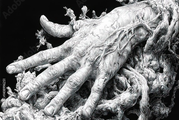 Fototapeta Hand Roots Abstract