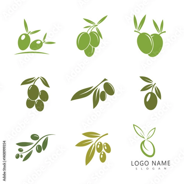 Obraz olive icon vector illustration design template