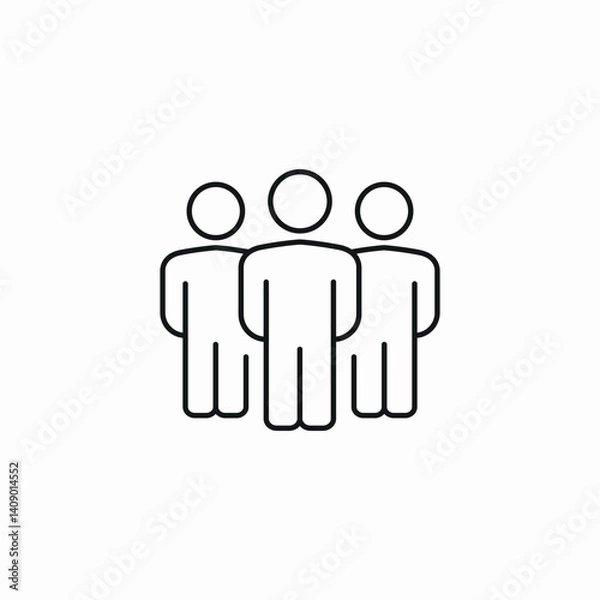 Obraz tem group union icon sign vector