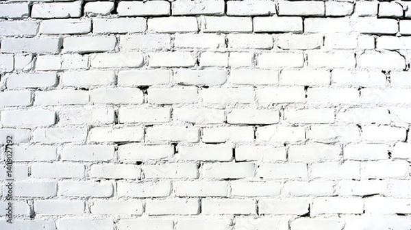 Fototapeta Aesthetic White Brick Wall Texture Background for Creative Design Projects