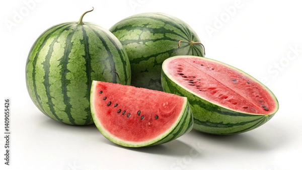 Fototapeta Sliced Watermelon Closeup 