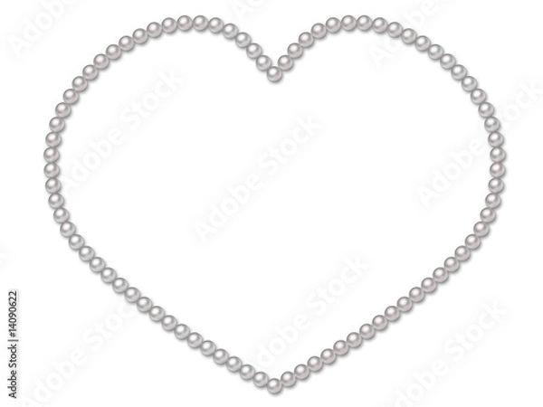 Obraz Pearl heart frame