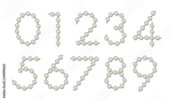 Obraz Pearl numerals