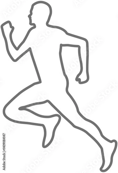 Fototapeta Running Man icon

