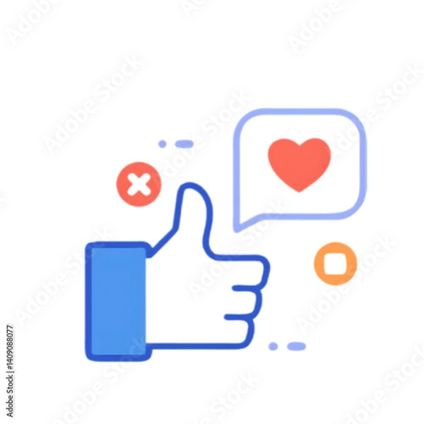 Fototapeta thumb up like symbol