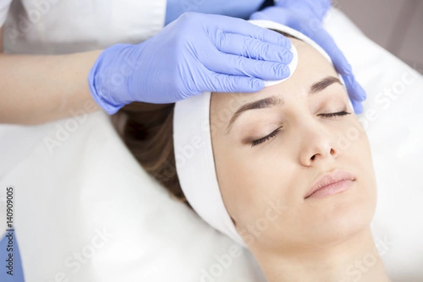 Fototapeta Face Skin Cleaning