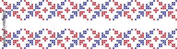 Obraz Embroidered cross-national pattern
