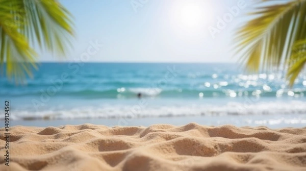 Obraz Abstract Seascape Palm Tree Tropical