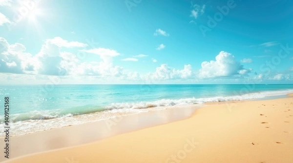Fototapeta Beautiful Beach Background Natural