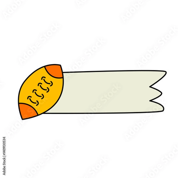 Obraz Name Tag Cute Character School Illustrations