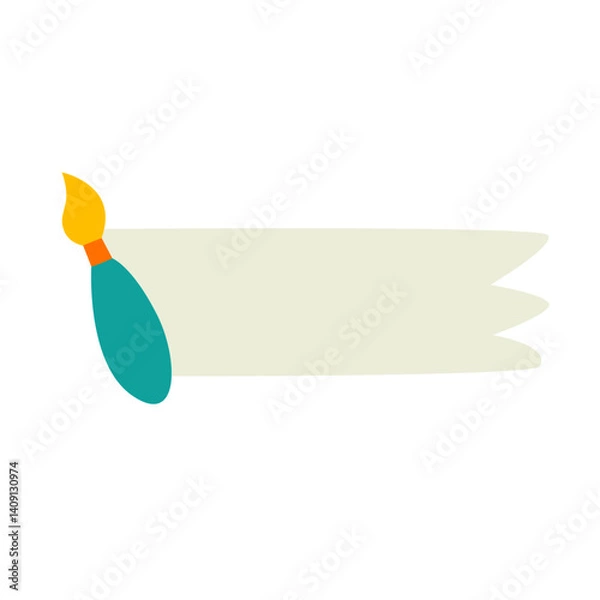 Obraz Name Tag Cute Character School Illustrations