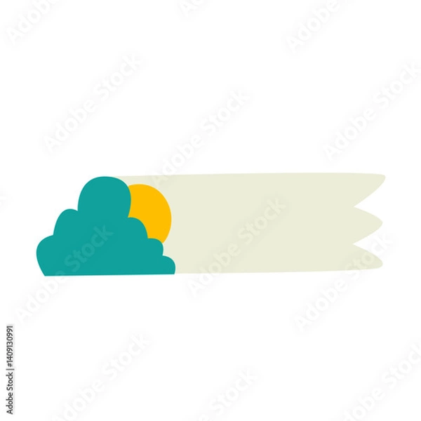 Obraz Name Tag Cute Character School Illustrations