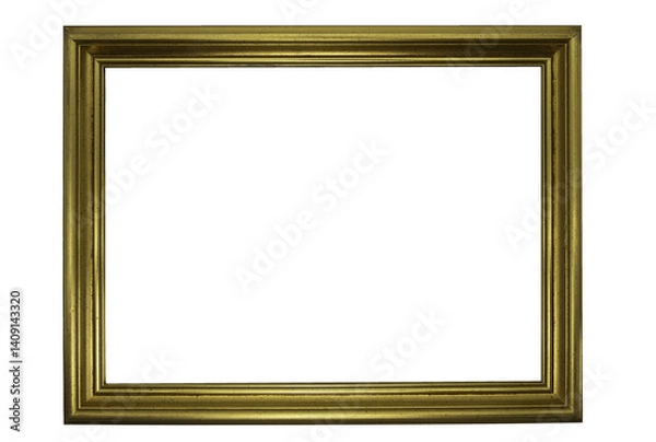 Obraz isolated gilded wooden picture frame