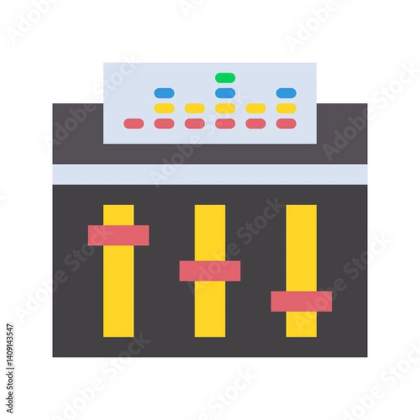 Fototapeta Music Options icon vector image. Suitable for mobile apps, web apps and print media.