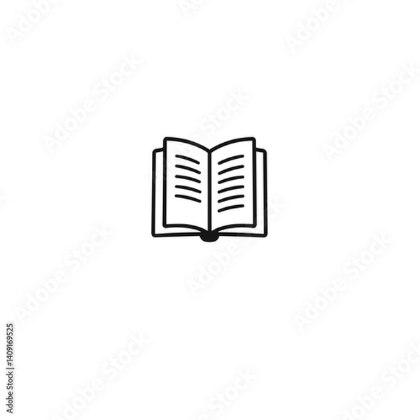 Fototapeta Open book with turning pages, exploration of knowledge