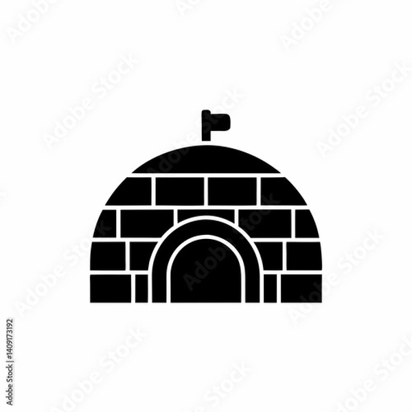Obraz creative details Igloo Icon Vector Illustration