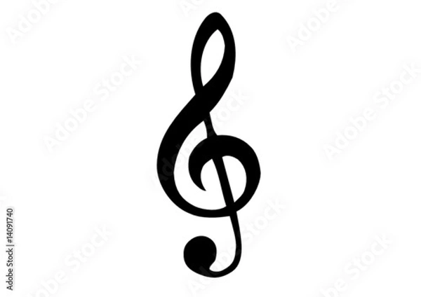 Fototapeta Notenschlüssel