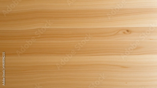 Obraz A tabletop crafted from blonde maple wood, seen from directly above, revealing a tight, uniform grain pattern and a soft, almost pearl like sheen
