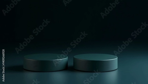 Fototapeta Dark, Modern Pedestal Display