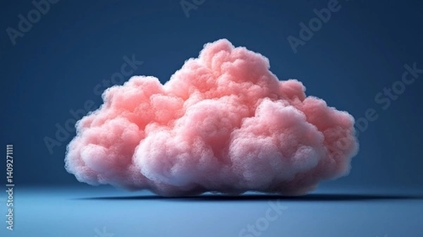 Obraz Pink Fluffy Cloud Dreamy Whimsical Soft Texture