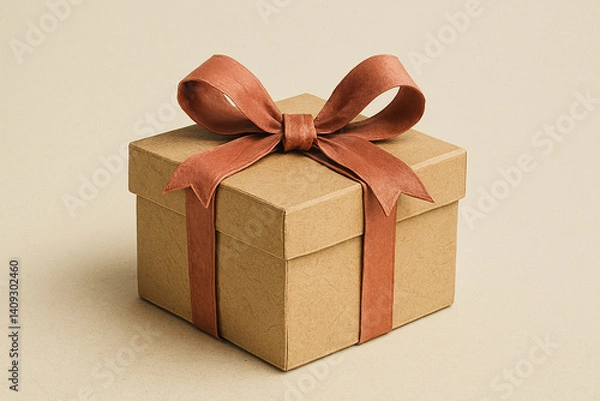 Obraz gift box with ribbon
