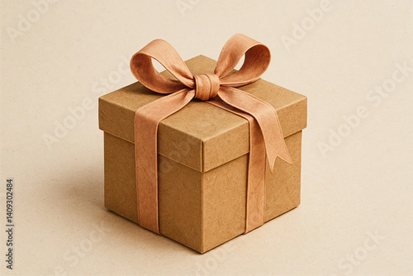 Obraz gift box isolated on white