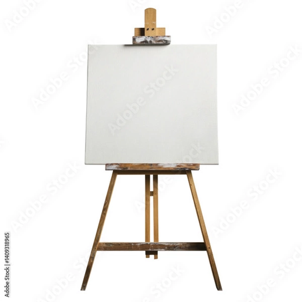 Fototapeta Art on Easel on transparent background