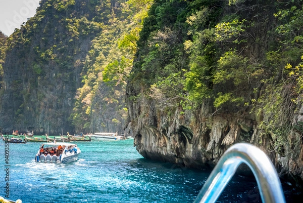 Obraz Thailand. phi phi. view of the phi phi island., Summer Background Holiday