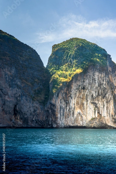 Obraz Thailand. phi phi. view of the phi phi island., Summer Background Holiday