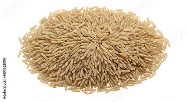 Obraz pile of rice isolated on white transparent background PNG