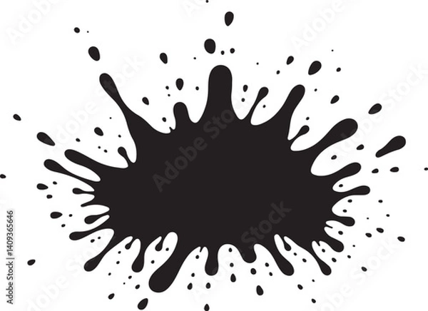 Fototapeta Ink Splatter Burst Vector Bundle
