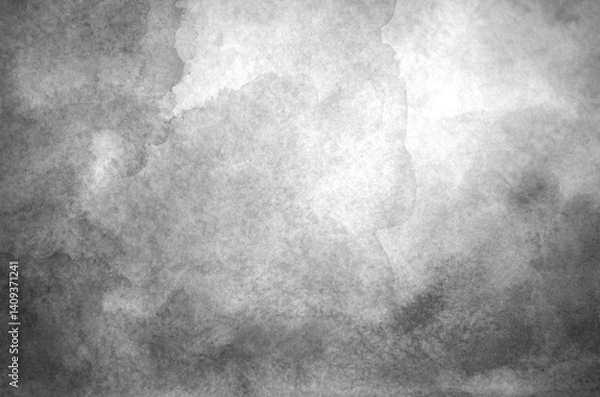 Obraz Abstract grey watercolor background texture