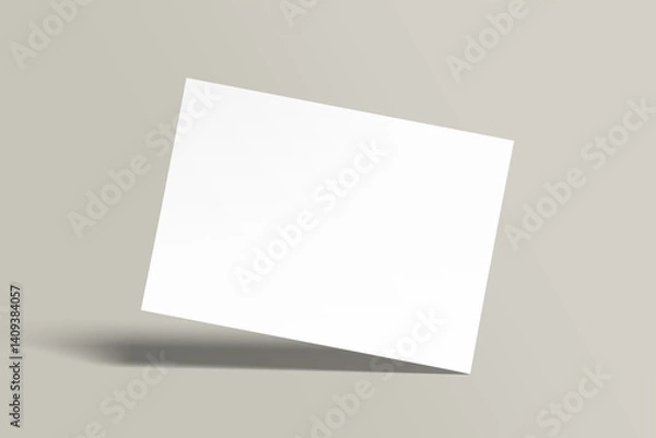 Obraz Realistic blank certificate illustration for mockup