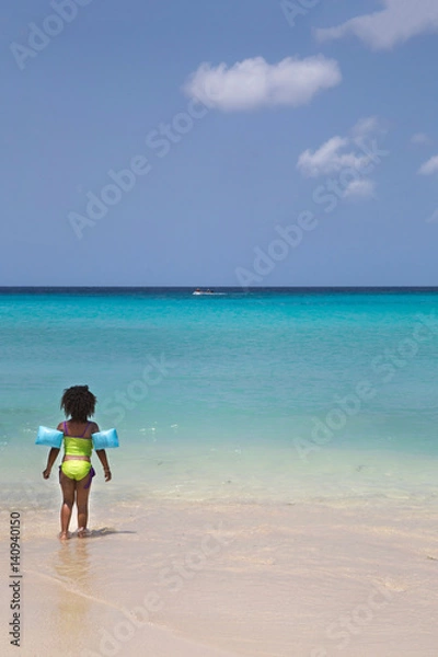 Fototapeta Mädchen am Strand