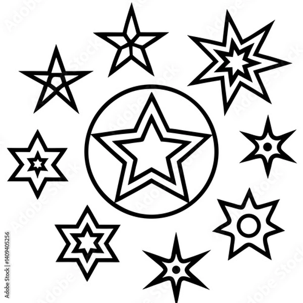 Fototapeta seamless pattern with stars