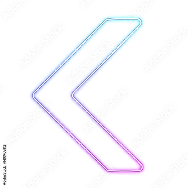 Fototapeta Suitable for casinos, bars, cinemas, night clubs and motels in fort PNG. Retro neon icons set of arrow symbol, pointer icons, cursor. Colorful glowing neon graphic elements.	