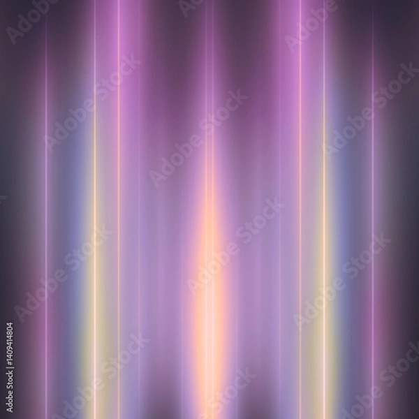 Obraz Cosmic Glow in Vibrant Purple Lines