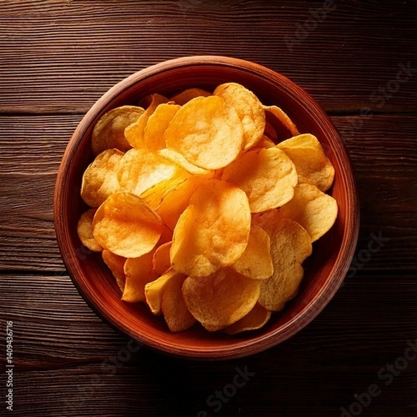 Fototapeta Classic Salted Potato Chips