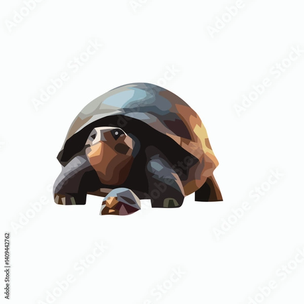 Obraz Adrenal cartoon character style having strange silent face