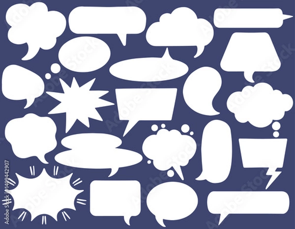 Obraz Speech Balloon Vector Expression In Every Word