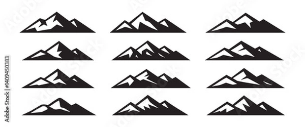 Obraz mountain silhouette vector