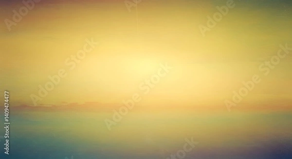 Obraz Abstract colorful background with rays of light evokes a beautiful sunset over the sea with orange and yellow hues reflecting on the water