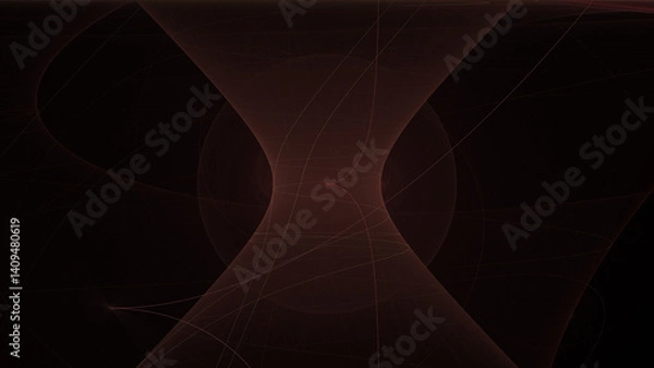 Obraz Sfondo nero con forme rosse