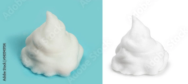 Fototapeta white foam bubbles texture