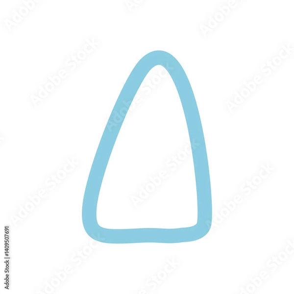 Fototapeta Random blue triangle shape