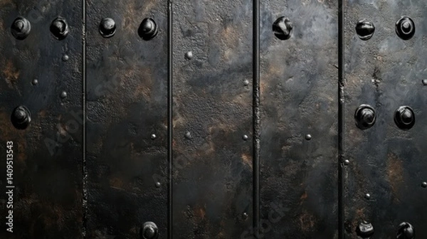 Fototapeta Black metal background or texture