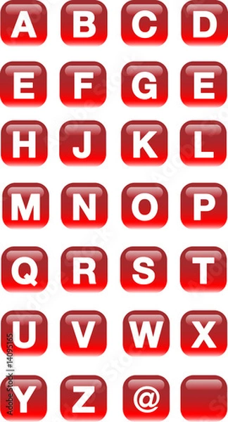 Fototapeta ALPHABET BUTTONS