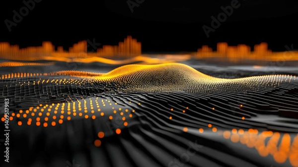 Obraz Abstract dynamic light streaks energy motion